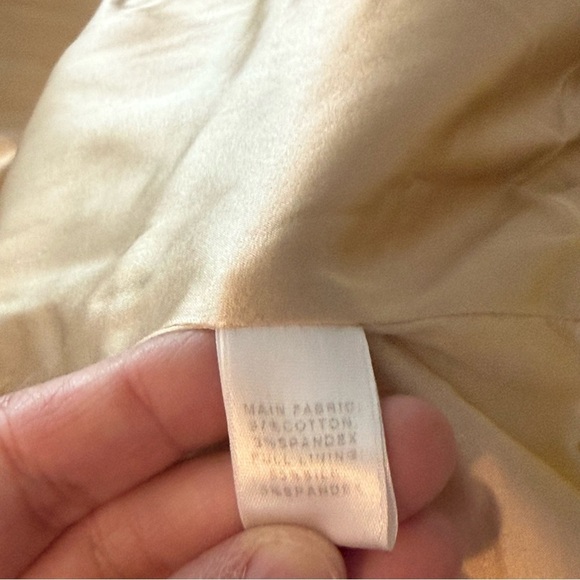 St. John Yellow & Tan Abstract Floral Cropped SwingCoat Bolero Jacket Size 10 - Picture 5 of 5